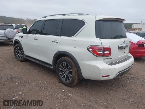 2020 Nissan Armada SL with VIN JN8AY2ND8L9111534, listed as a IAAI auction lot 40705668 with 85,140 mi miles. Bid and sale history available at carsss.com. Image 3.
