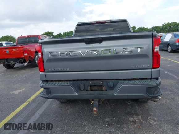 2020 Chevrolet Silverado 1500 Custom with VIN 1GCRWBEH7LZ288602, listed as a IAAI auction lot 41731947 with 101,401 mi miles. Bid and sale history available at carsss.com. Image 16.