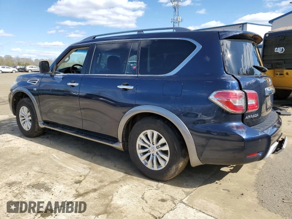 2017 Nissan Armada SV with VIN JN8AY2NC0H9503180, listed as a Copart auction lot 52064385 with Not Provided miles and Salvage Title. Bid and sale history available at DreamBid. Image 2.
