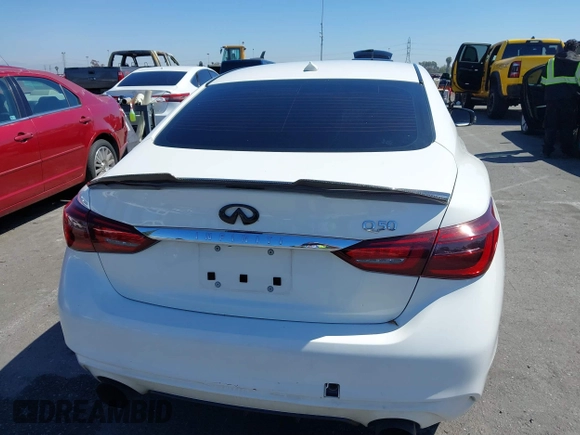 2019 Infiniti Q50 Signature Edition with VIN JN1EV7AP4KM540378, listed as a IAAI auction lot 41871999 with 120,990 mi miles and . Bid and sale history available at carsss.com. Image 16.