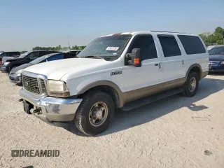 2000 Ford Excursion Limited with VIN 1FMNU42S2YEC34697, listed as a Copart auction lot 53323755 with 283,742 mi miles and Salvage Title. Bid and sale history available at DreamBid. Image 1.