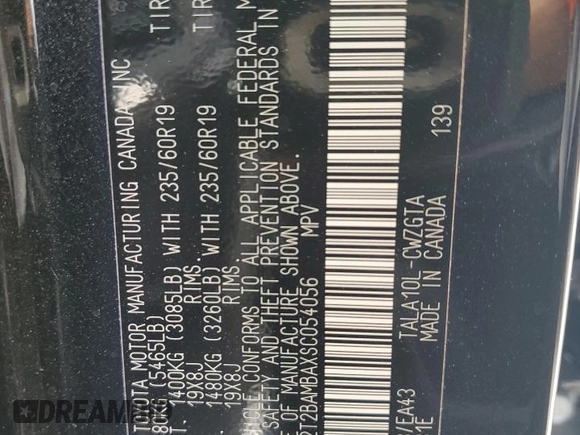 2025 Lexus RX 350 с VIN 2T2BAMBAXSC054056, выставлен на аукционе Copart как лот 52302645 с пробегом 3 617 миль миль и Списание • Salvage title. История ставок и продаж доступна на DreamBid. Изображение 13.