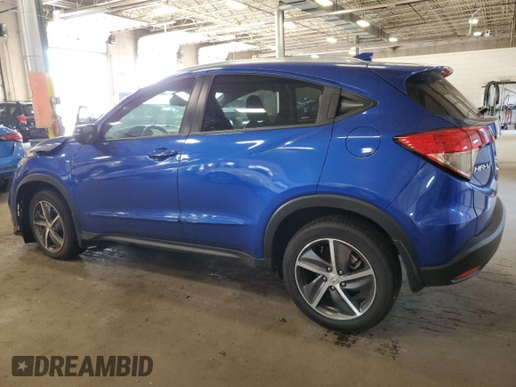 2022 Honda HR-V EX-L with VIN 3CZRU6H7XNM713020, listed as a Copart auction lot 71273494 with 53,226 mi miles and Salvage Title. Bid and sale history available at carsss.com. Image 2.