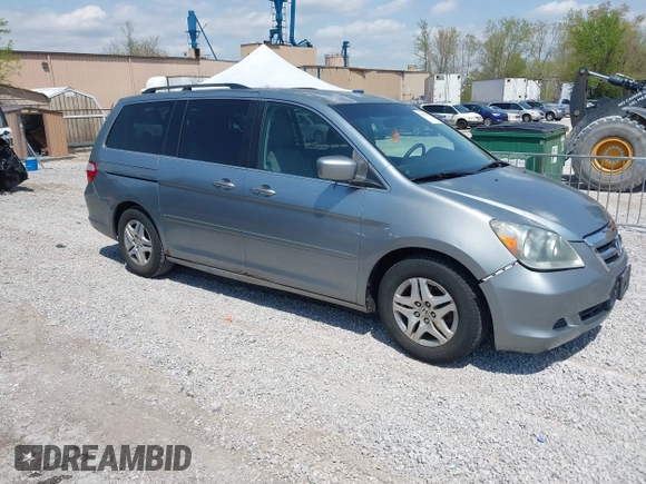 2007 Honda Odyssey EX with VIN 5FNRL38457B042912, listed as a IAAI auction lot 41992847 with 194,822 mi miles and . Bid and sale history available at DreamBid. Image 1.