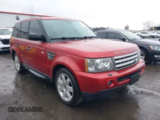 2008 Land Rover Range Rover Sport SC with VIN SALSH23468A152701, listed as a IAAI auction lot 41923653 with 125,862 mi miles. Bid and sale history available at carsss.com. Image 1.