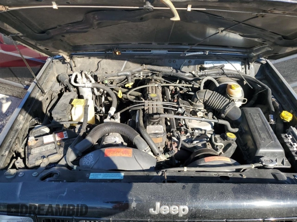 2001 Jeep Cherokee Sport z VIN 1J4FF58S61L612533, wystawiony jako Copart lot #76824714 z przebiegiem 62 401 mil mil oraz Szkoda całkowita • Salvage title. Historia ofert i sprzedaży dostępna na DreamBid. Obrazek 11.