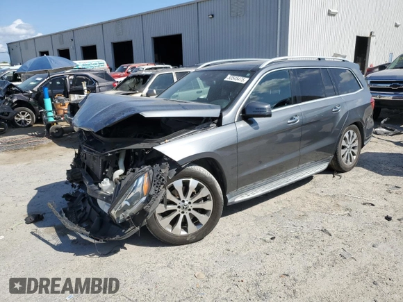 2017 Mercedes-Benz GLS with VIN 4JGDF6EE5HA920148, listed as a Copart auction lot 53545475 with 125,344 mi miles and Salvage Title. Bid and sale history available at carsss.com. Image 1.