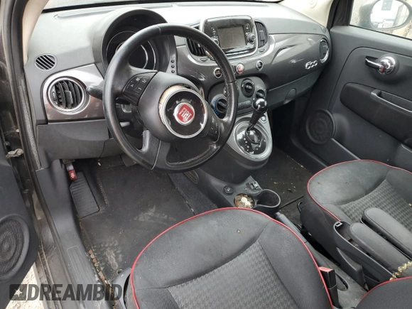 2017 FIAT 500 Pop with VIN 3C3CFFKR7HT535856, listed as a Copart auction lot 54455365 with 215,098 mi miles and Clean Title. Bid and sale history available at carsss.com. Image 8.