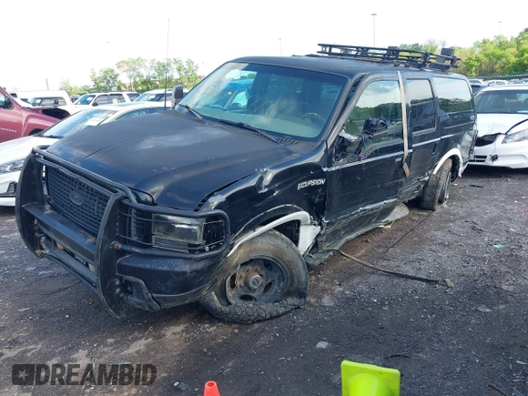 2001 Ford Excursion Limited z VIN 1FMNU43SX1ED42733, wystawiony jako IAAI lot #41923234 z przebiegiem 371 157 mil mil oraz . Historia ofert i sprzedaży dostępna na DreamBid. Obrazek 2.