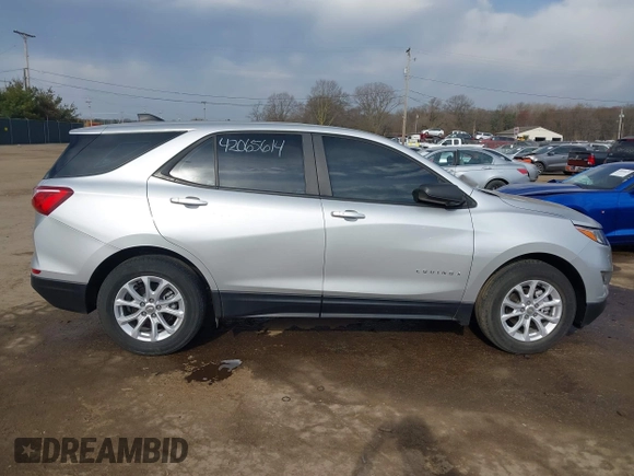 2021 Chevrolet Equinox LS with VIN 3GNAXHEV0MS138663, listed as a IAAI auction lot 42065614 with 18,081 mi miles and . Bid and sale history available at DreamBid. Image 14.