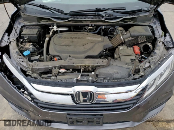 2019 Honda Odyssey EX-L with VIN 5FNRL6H74KB069409, listed as a Copart auction lot 55493135 with 38,451 mi miles and Salvage Title. Bid and sale history available at carsss.com. Image 12.