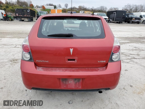 2009 Pontiac Vibe w/1SA with VIN 5Y2SP67859Z466325, listed as a Copart auction lot 82521294 with 129,191 mi miles and Salvage Title. Bid and sale history available at carsss.com. Image 6.