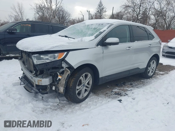 2018 Ford Edge Titanium with VIN 2FMPK4K89JBC14502, listed as a IAAI auction lot 41321136 with 143,052 mi miles. Bid and sale history available at carsss.com. Image 2.