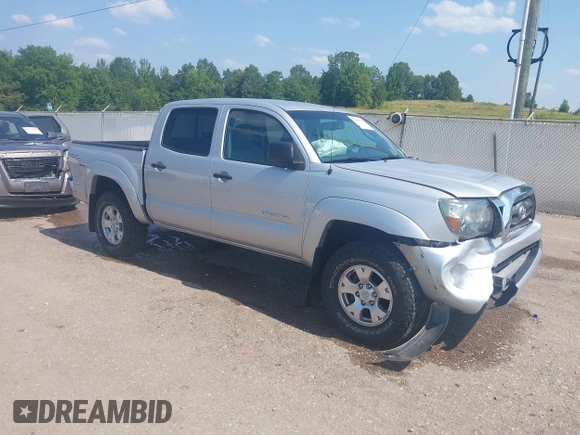 2010 Toyota Tacoma PreRunner with VIN 3TMJU4GN5AM106167, listed as a IAAI auction lot 42454443 with 53,407 mi miles and . Bid and sale history available at DreamBid. Image 1.