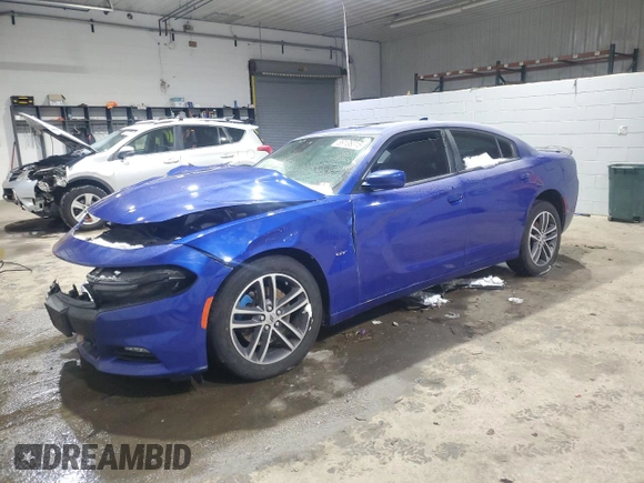 2018 Dodge Charger GT with VIN 2C3CDXJG6JH283348, listed as a Copart auction lot 89108315 with 152,268 mi miles and Salvage Title. Bid and sale history available at carsss.com. Image 1.