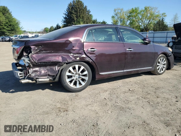 2011 Toyota Avalon with VIN 4T1BK3DB8BU383757, listed as a Copart auction lot 54516475 with 261,040 mi miles and Salvage Title. Bid and sale history available at carsss.com. Image 3.