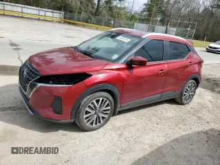 2022 Nissan Kicks SV with VIN 3N1CP5CV6NL485691, listed as a Copart auction lot 46884705 with 81,922 mi miles and Salvage Title. Bid and sale history available at carsss.com. Image 1.