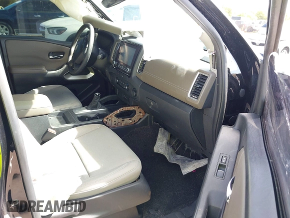 2022 Nissan Frontier SV with VIN 1N6ED1EJ3NN666021, listed as a IAAI auction lot 42025666 with 23,615 mi miles and . Bid and sale history available at DreamBid. Image 5.