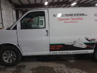 2012 Chevrolet Express Cargo Van with VIN 1GCSGAFX6C1167511, listed as a IAAI auction lot 42038681 with 281,334 mi miles. Bid and sale history available at carsss.com. Image 6.