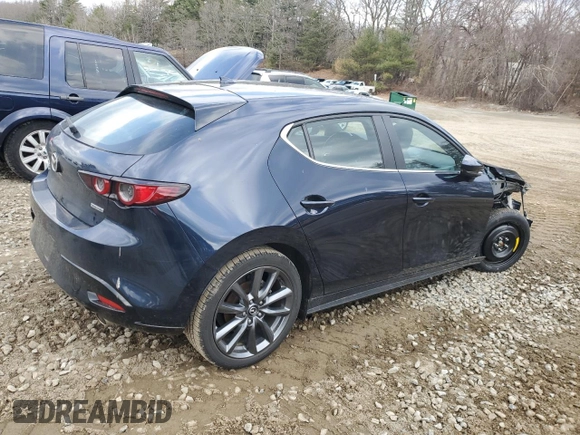 2019 Mazda Mazda3 Hatchback w/Preferred Pkg with VIN JM1BPBMM1K1140228, listed as a Copart auction lot 50682425 with 24,080 mi miles and Salvage Title. Bid and sale history available at carsss.com. Image 3.