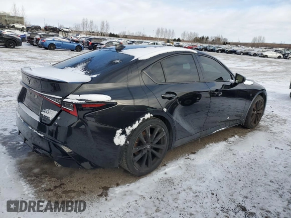 2022 Lexus IS 300 F Sport with VIN JTHG81F25N5048477, listed as a Copart auction lot 87864455 with 52,036 mi miles and Clean title. Bid and sale history available at DreamBid. Image 3.