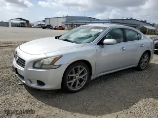 2011 Nissan Maxima 3.5 S with VIN 1N4AA5AP7BC825910, listed as a Copart auction lot 50265665 with 163,947 mi miles and Salvage Title. Bid and sale history available at carsss.com. Image 1.