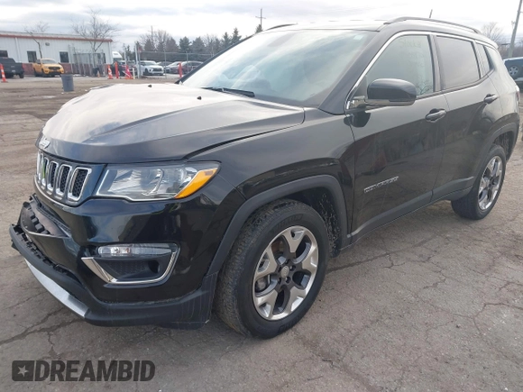 2020 Jeep Compass Limited with VIN 3C4NJDCB6LT164075, listed as a IAAI auction lot 41505470 with 47,196 mi miles and . Bid and sale history available at DreamBid. Image 2.