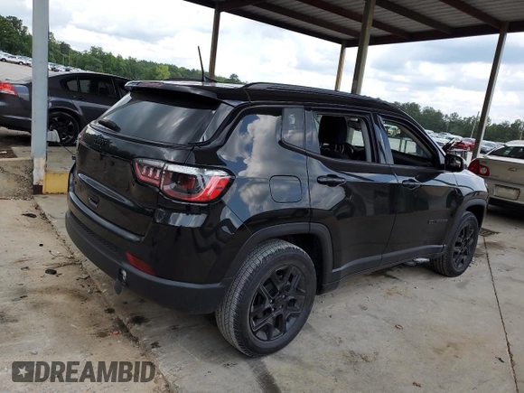 2021 Jeep Compass Sport with VIN 3C4NJDAB6MT584116, listed as a Copart auction lot 55107675 with 75,345 mi miles and Salvage title. Bid and sale history available at DreamBid. Image 3.