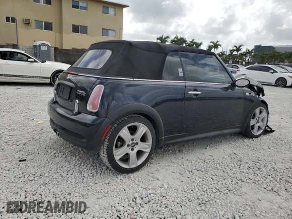 2006 MINI Convertible S z VIN WMWRH335X6TF87128, wystawiony jako Copart lot #51917565 z przebiegiem 91 741 mil mil oraz Szkoda całkowita • Salvage title. Historia ofert i sprzedaży dostępna na DreamBid. Obrazek 3.