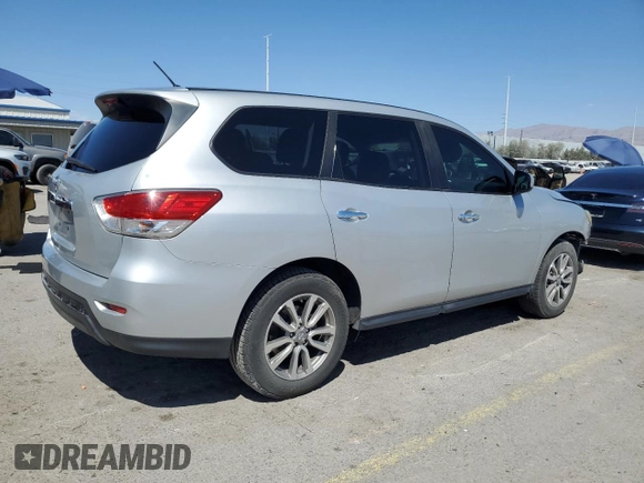 2015 Nissan Pathfinder SV with VIN 5N1AR2MN1FC608382, listed as a Copart auction lot 53967265 with 106,752 mi miles and Salvage title. Bid and sale history available at DreamBid. Image 3.