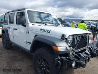 2020 Jeep Wrangler Unlimited Sport Altitude with VIN 1C4HJXDG9LW315977, listed as a IAAI auction lot 41788892 with 60,380 mi miles. Bid and sale history available at carsss.com. Image 1.