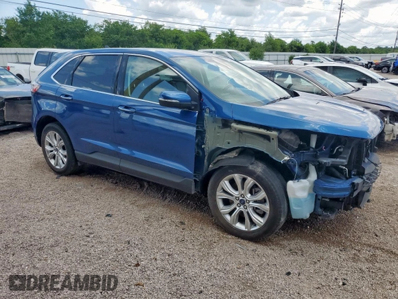 2022 Ford Edge Titanium z VIN 2FMPK4K99NBA55222, wystawiony jako Copart lot #58468375 z przebiegiem 81 762 mil mil oraz Czysty tytuł • Clean title. Historia ofert i sprzedaży dostępna na DreamBid. Obrazek 4.