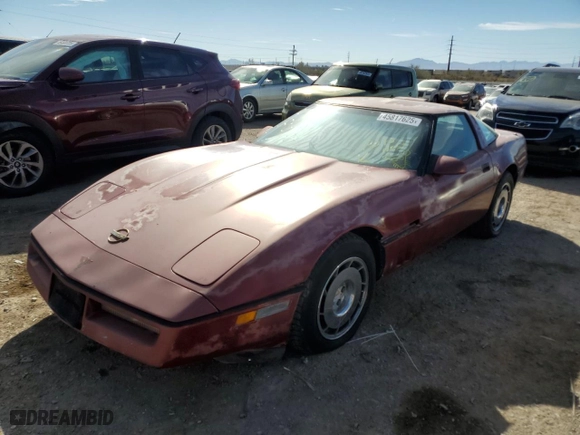 1987 Chevrolet Corvette with VIN 1G1YY2181H5117721, listed as a Copart auction lot 45817625 with 0 mi miles and Clean Title. Bid and sale history available at carsss.com. Image 1.