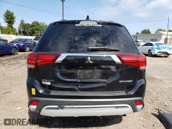2019 Mitsubishi Outlander ES with VIN JA4AD2A35KZ036949, listed as a Copart auction lot 69938343 with 54,876 mi miles and Salvage title. Bid and sale history available at DreamBid. Image 6.