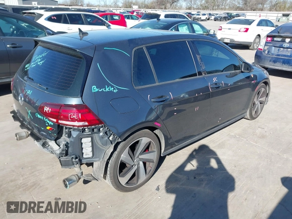 2019 Volkswagen GTI S z VIN 3VW6T7AU7KM036549, wystawiony jako IAAI lot #41728204 z przebiegiem 70 213 mil mil oraz . Historia ofert i sprzedaży dostępna na DreamBid. Obrazek 4.