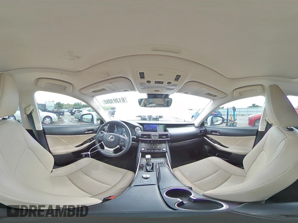 2018 Lexus IS 300 with VIN JTHC81D23J5028658, listed as a Copart auction lot 61391055 with 42,566 mi miles and Salvage title. Bid and sale history available at DreamBid. Image 14.