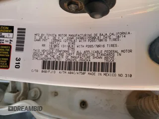 2015 Toyota Tacoma with VIN 3TMLU4EN2FM172761, listed as a Copart auction lot 55286045 with 174,168 mi miles and Salvage title. Bid and sale history available at DreamBid. Image 12.