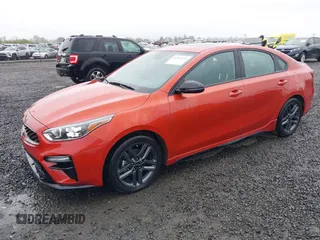 2021 Kia Forte GT-Line with VIN 3KPF34AD5ME341174, listed as a IAAI auction lot 41915220 with 28,804 mi miles. Bid and sale history available at carsss.com. Image 2.