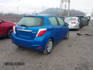 2013 Toyota Yaris L with VIN JTDKTUD30DD553855, listed as a IAAI auction lot 41485101 with 83,546 mi miles. Bid and sale history available at carsss.com. Image 4.
