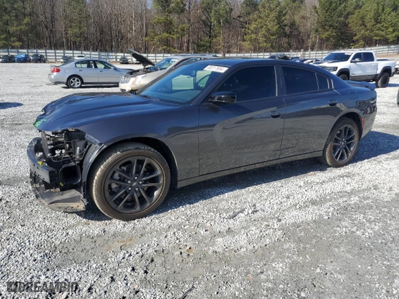 2023 Dodge Charger SXT with VIN 2C3CDXJG6PH675710, listed as a Copart auction lot 85317954 with 12,034 mi miles and Salvage Title. Bid and sale history available at carsss.com. Image 1.