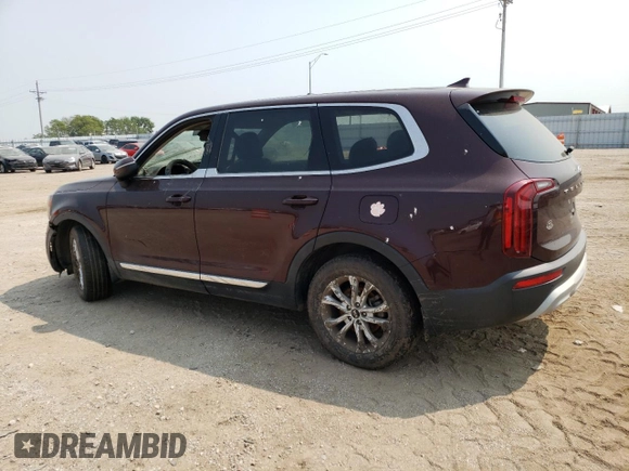 2020 Kia Telluride LX z VIN 5XYP24HC8LG038038, wystawiony jako Copart lot #62649514 z przebiegiem Nie podano mil oraz Szkoda całkowita • Salvage title. Historia ofert i sprzedaży dostępna na DreamBid. Obrazek 2.
