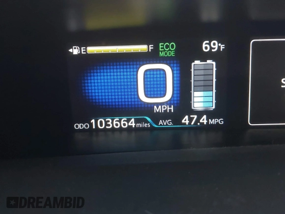 2018 Toyota Prius Two with VIN JTDKARFU4J3064739, listed as a IAAI auction lot 41918080 with 103,664 mi miles. Bid and sale history available at carsss.com. Image 16.