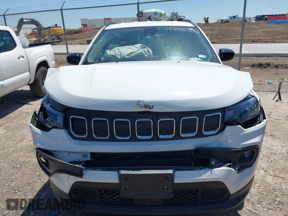 2022 Jeep Compass Latitude с VIN 3C4NJCBB4NT210839, выставлен на аукционе IAAI как лот 42085461 с пробегом 27 638 миль миль и . История ставок и продаж доступна на DreamBid. Изображение 12.