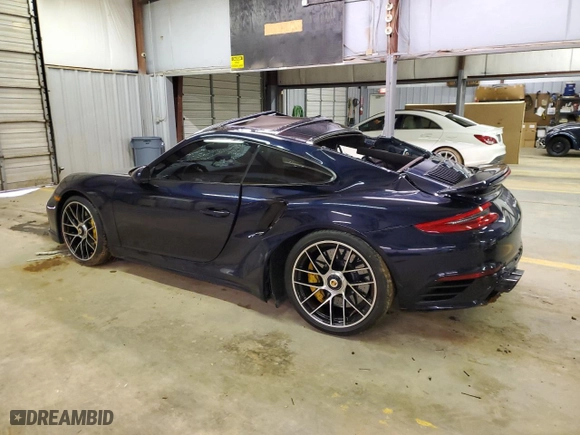 2017 Porsche 911 Turbo S with VIN WP0AD2A97HS166727, listed as a Copart auction lot 39669443 with 0 miles. Bid and sale history available at carsss.com. Image 2.