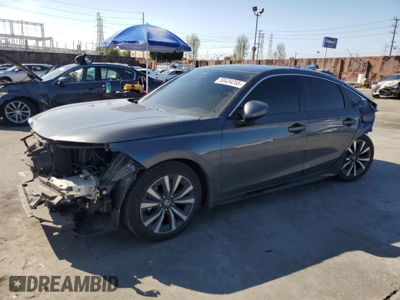 2022 Honda Civic EX-L z VIN 19XFL1H76NE001953, wystawiony jako Copart lot #50434255 z przebiegiem 43 044 mil mil oraz Szkoda całkowita • Salvage title. Historia ofert i sprzedaży dostępna na DreamBid. Obrazek 1.