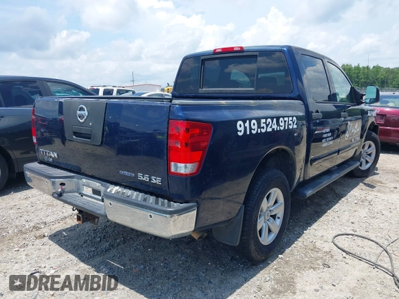 2010 Nissan Titan Pro-4X with VIN 1N6BA0EC2AN313626, listed as a IAAI auction lot 42441316 with 177,823 mi miles and . Bid and sale history available at DreamBid. Image 4.