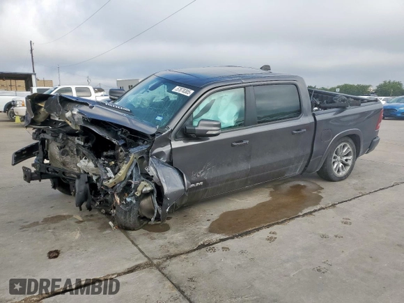 2020 Ram 1500 Laramie with VIN 1C6SRFJT1LN355834, listed as a Copart auction lot 57878305 with Not provided miles and Salvage title. Bid and sale history available at DreamBid. Image 1.