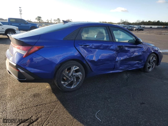 2025 Hyundai Elantra SEL Sport with VIN KMHLM4DG6SU864008, listed as a Copart auction lot 85490394 with 2,865 mi miles and Salvage Title. Bid and sale history available at carsss.com. Image 3.