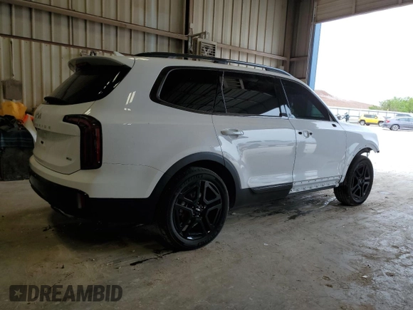 2024 Kia Telluride EX X-Line with VIN 5XYP3DGC1RG520082, listed as a Copart auction lot 53467105 with 20,251 mi miles and Salvage title. Bid and sale history available at DreamBid. Image 3.