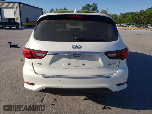 2020 Infiniti QX60 Signature Edition with VIN 5N1DL0MM9LC544470, listed as a Copart auction lot 52765325 with 52,222 mi miles and Salvage title. Bid and sale history available at DreamBid. Image 6.